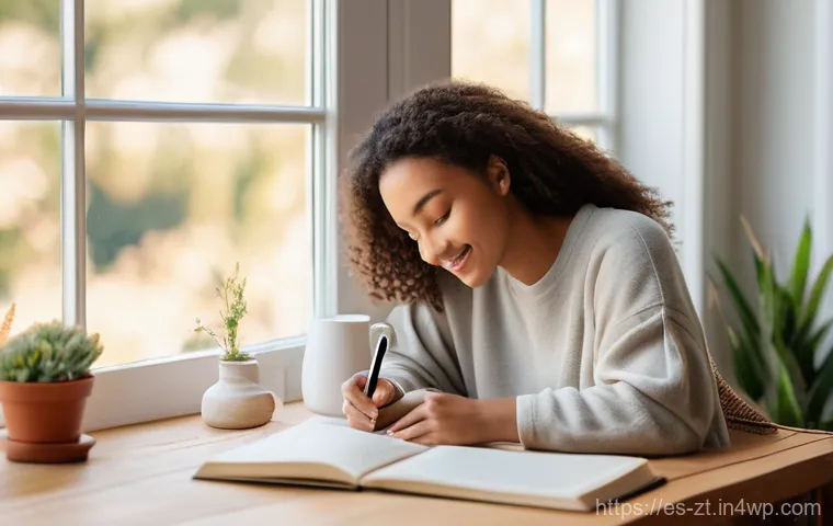 회복탄력성을 높이는 긍정적 사고 연습 - **Prompt:** A lone figure, an adult female (wearing practical, modest hiking attire: long-sleeved at...